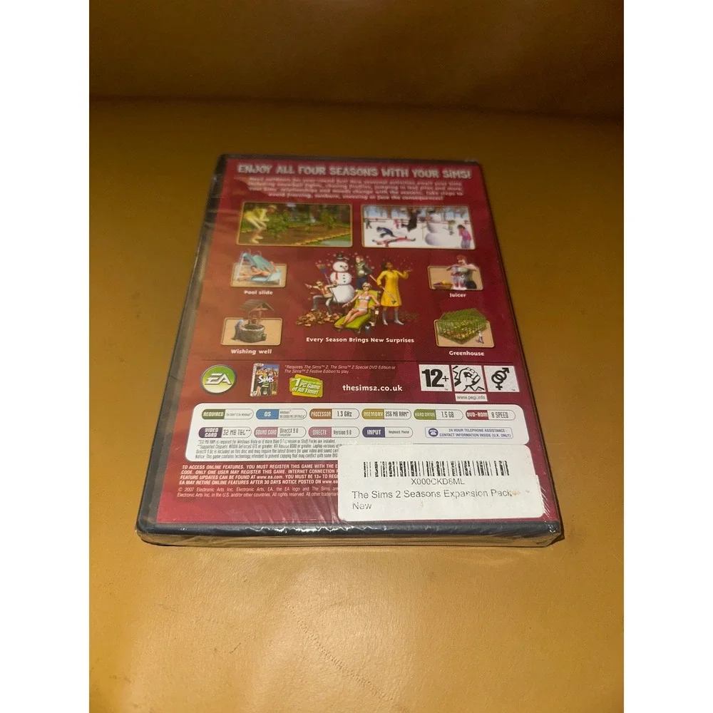 The Sims 2 Seasons Expansion Pack PC‎ DVD EA Games New Sealed Physical Disc